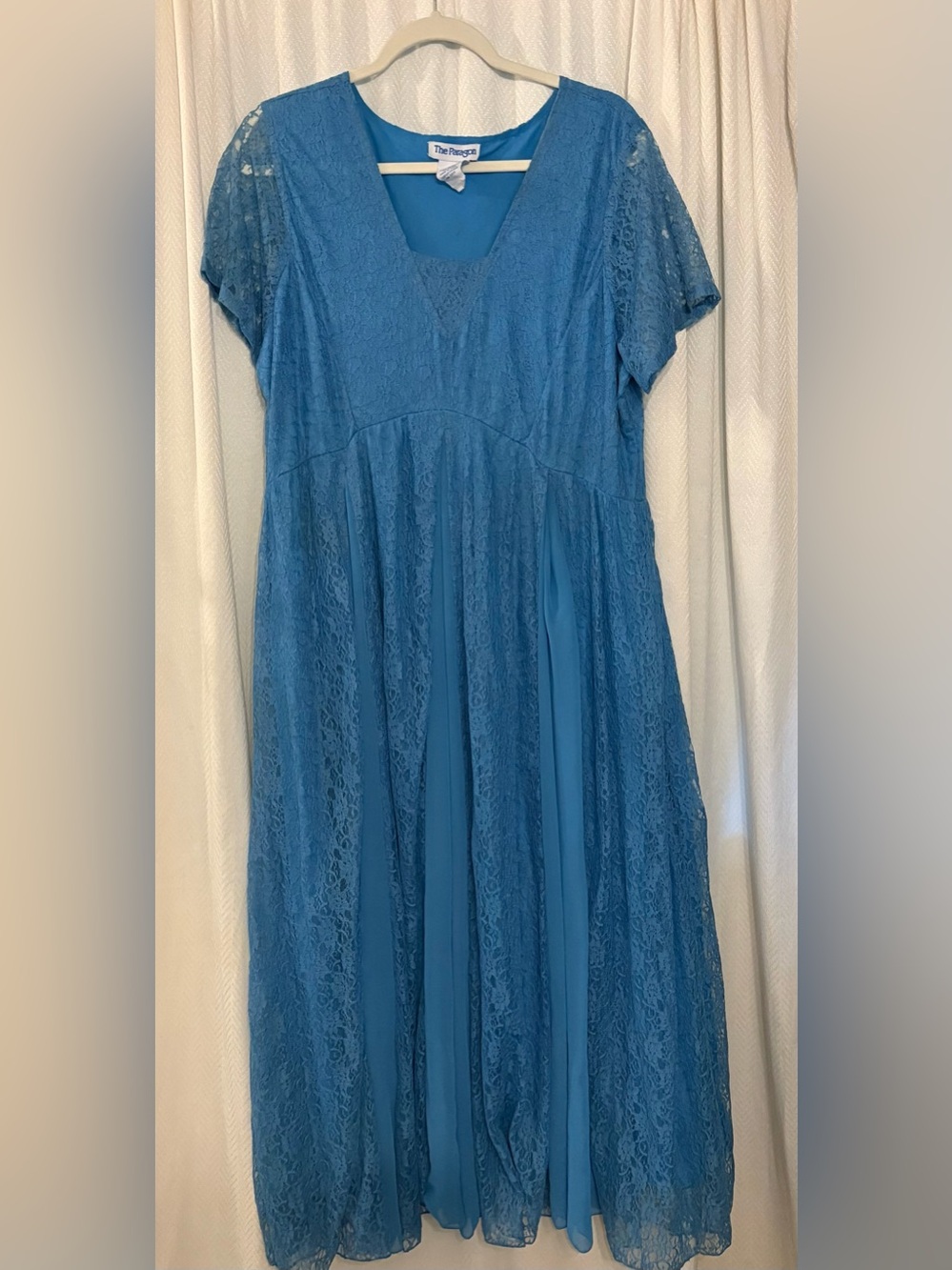Romantic Blue Lace Dress